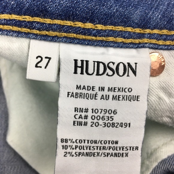 New Hudson Collin Skinny Crop Jeans Light Wash - Picture 3 of 8